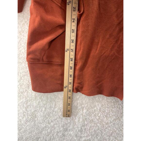 Pact Airplane Cardigan Women XS/S Orange Organic Cotton Open Pockets Oversized - Picture 5 of 7